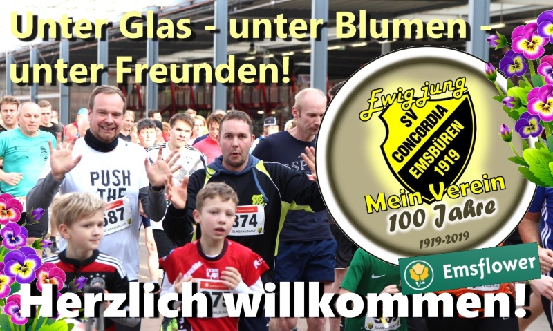 Glashauslauf willkommen Klein