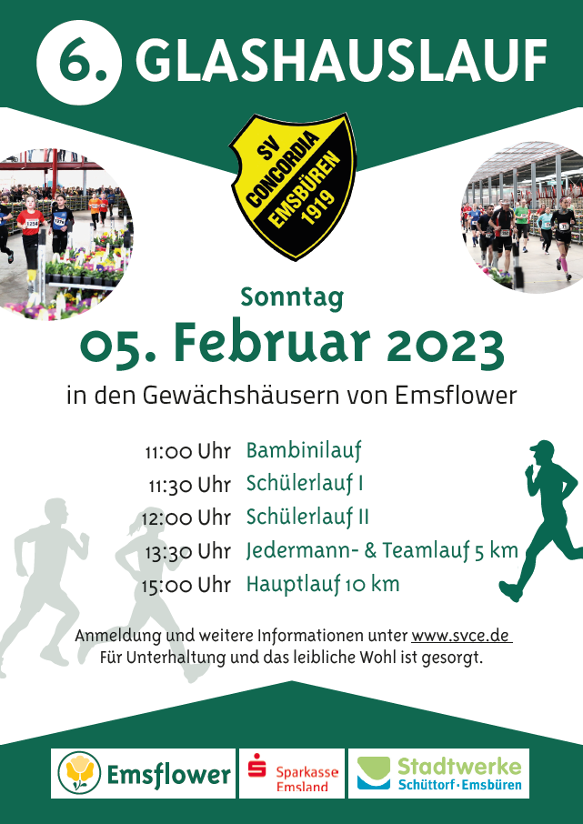 Plakat Glashauslauf 2023